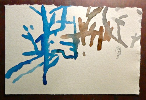 Little house in the snow