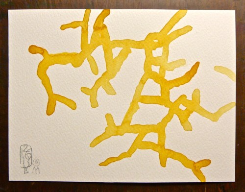 Running right, looking left