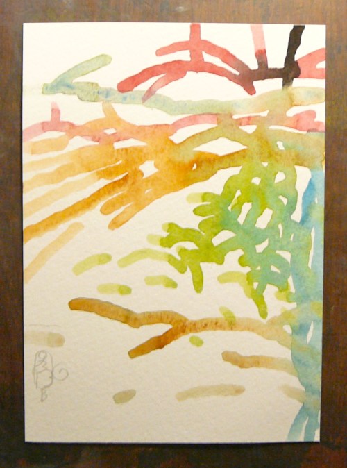 Lines across the path