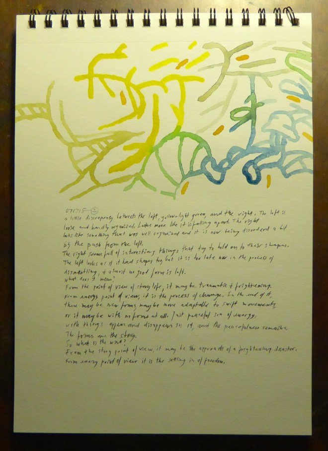 The influence of the wind.