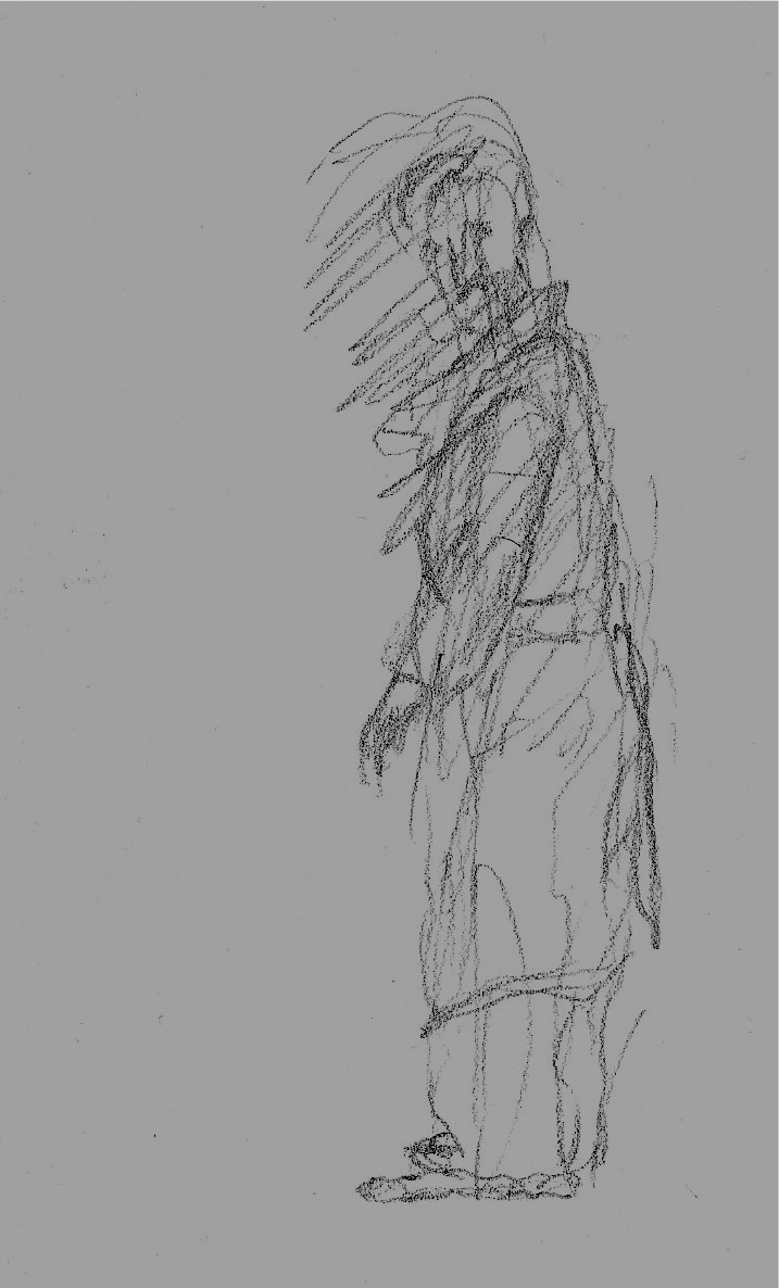 quick sketch of a man